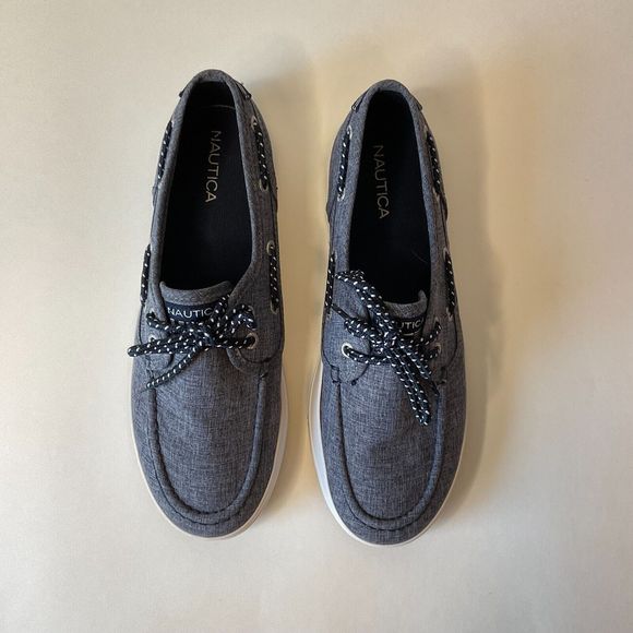 Nautica Boys Vulcanized Boat Shoe‎ Sneaker Spinnaker Casual Size 5 - Picture 3 of 9